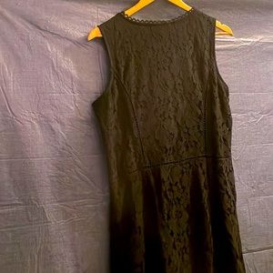 Black embroidered dress